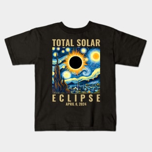 Total Solar Eclipse 2024 Kids T-Shirt